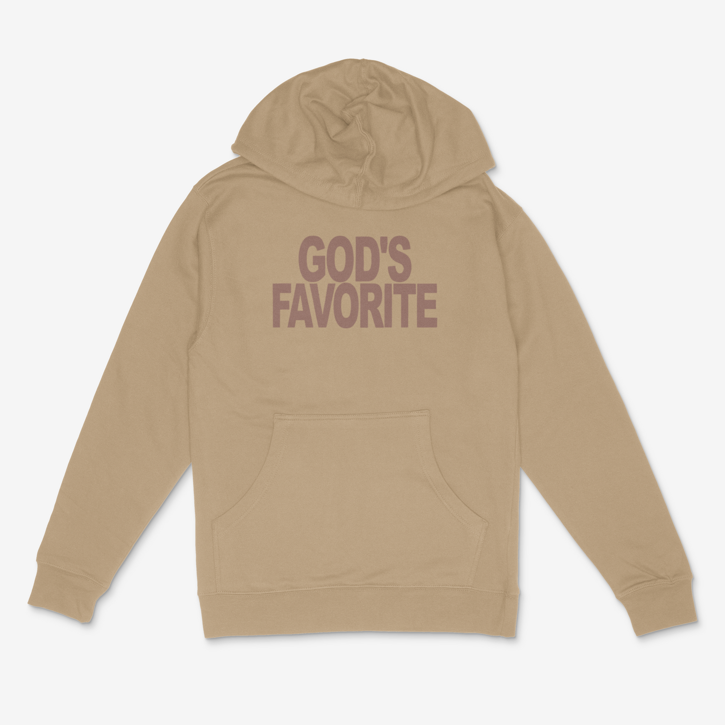 God's Favorite Hoodie (Brown) (PUFF)