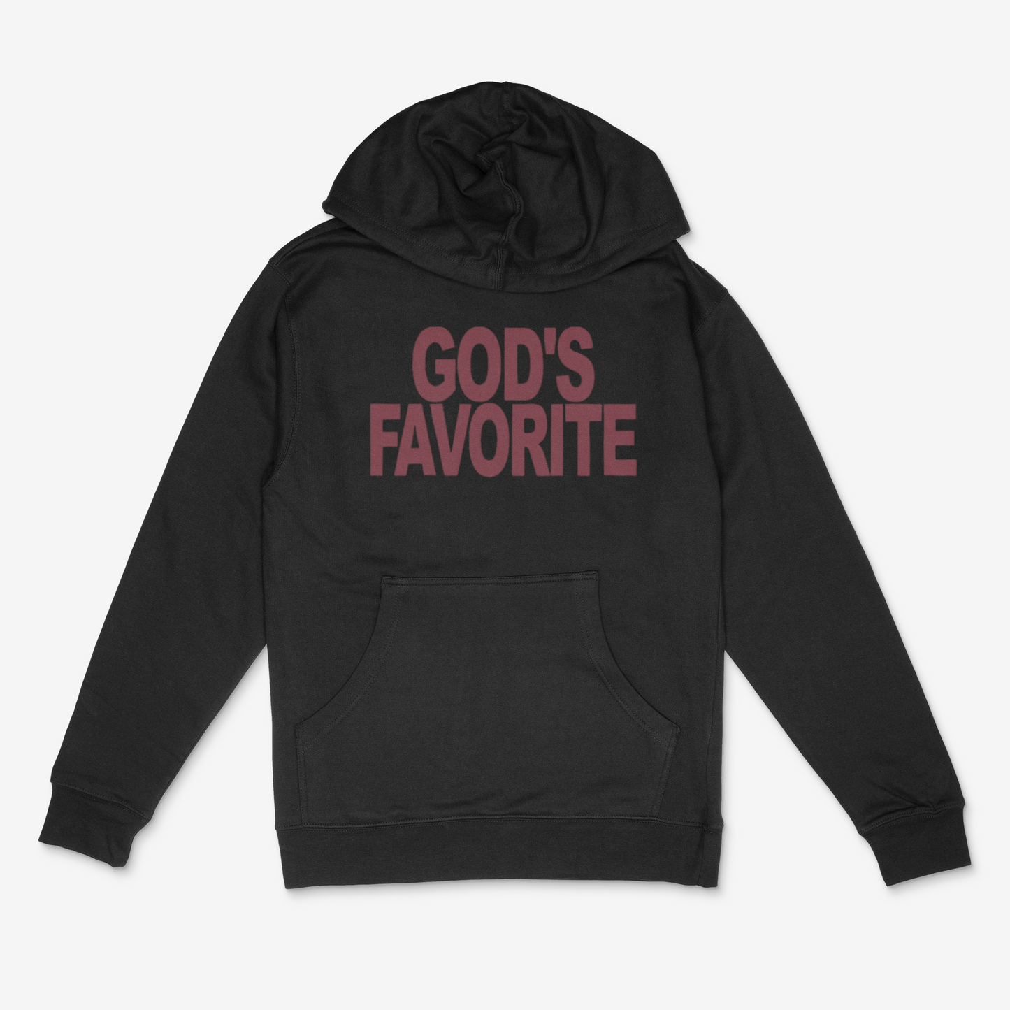God's Favorite Bold (Maroon) Hoodie