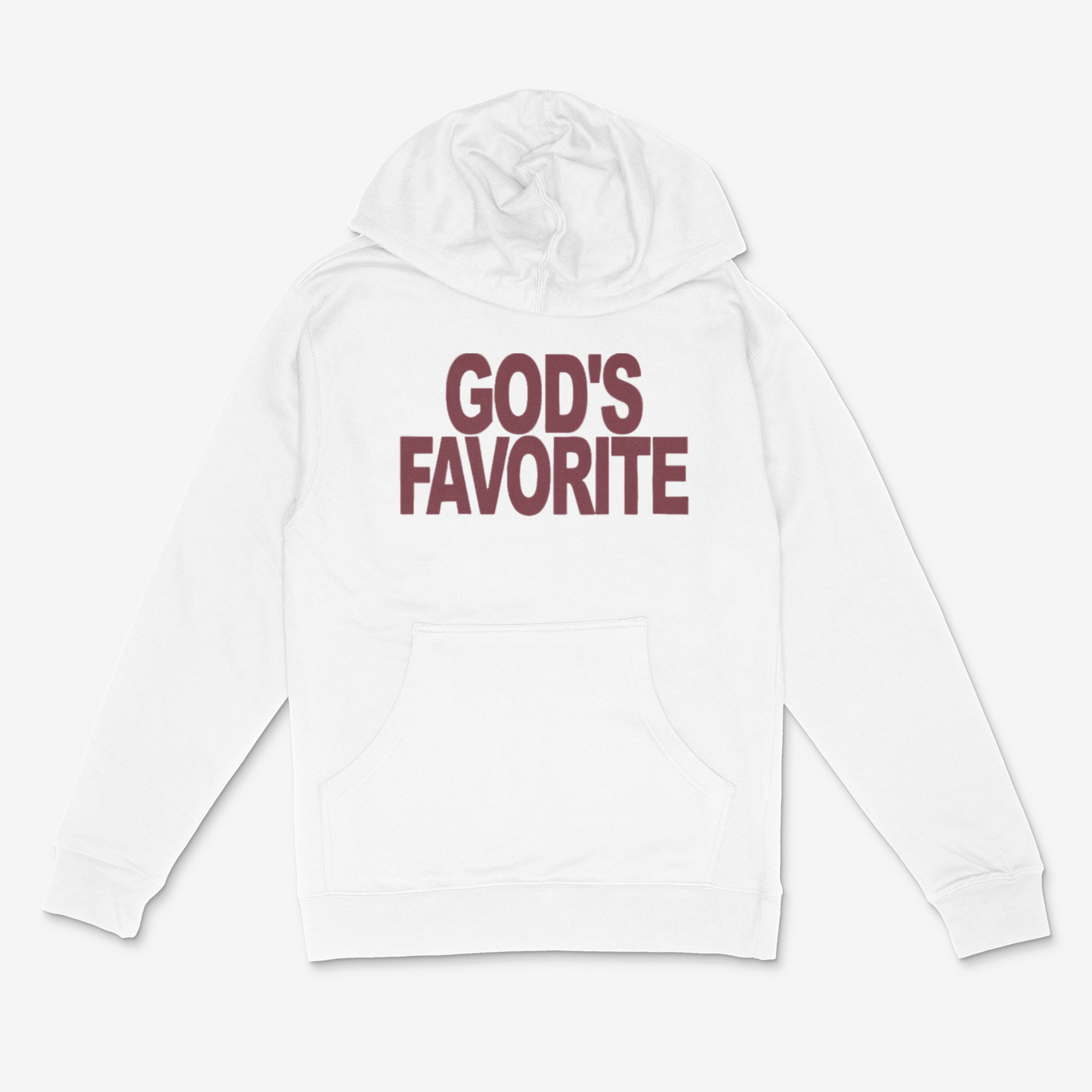God's Favorite Bold (Maroon) Hoodie