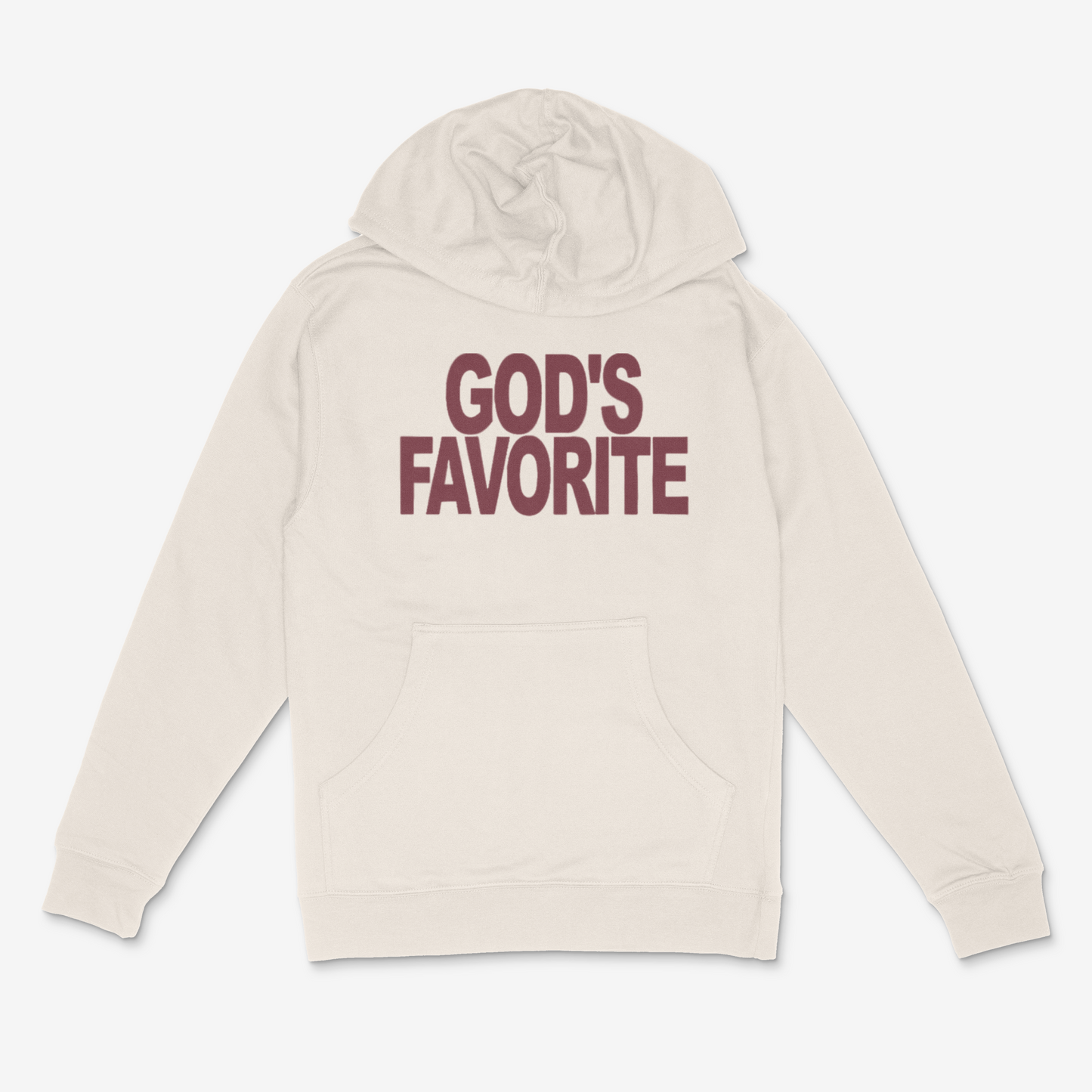God's Favorite Bold (Maroon) Hoodie