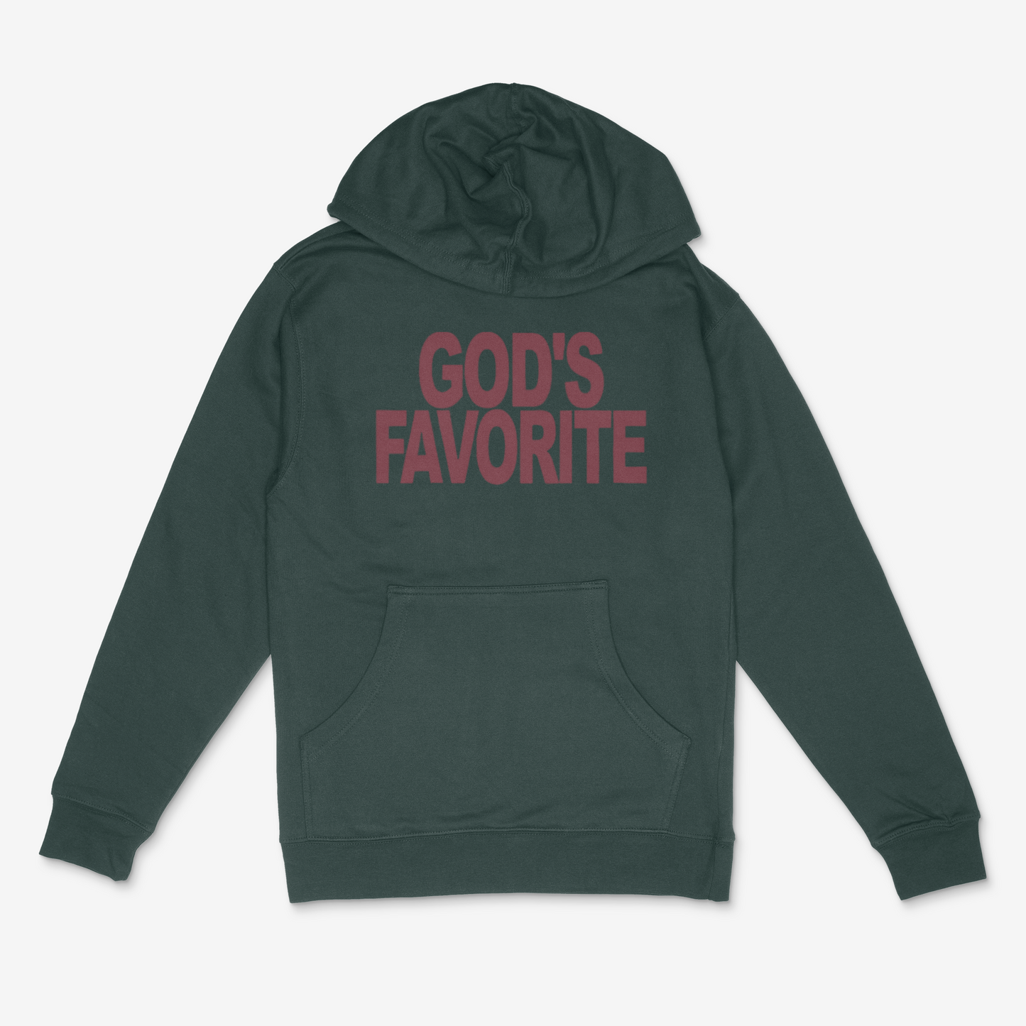 God's Favorite Bold (Maroon) Hoodie
