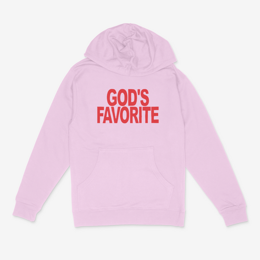 God's Favorite Hoodie ( Red)