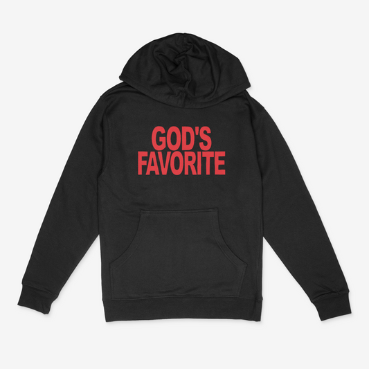 God's Favorite Hoodie ( Red)