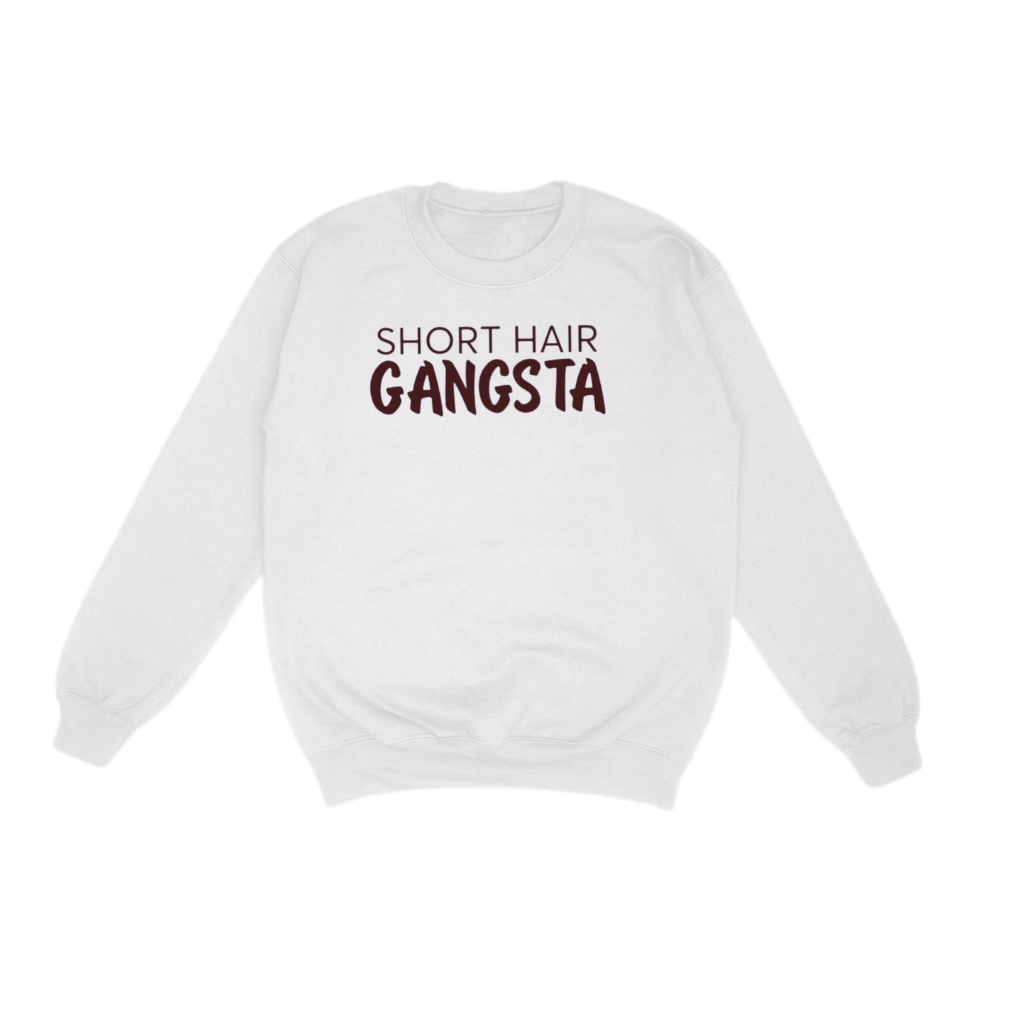 Short Hair Gangsta (Chocolate Brown) Crewneck