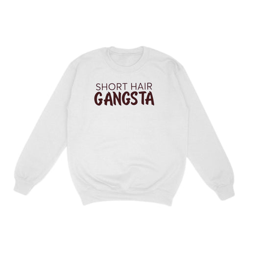 Short Hair Gangsta (Chocolate Brown) Crewneck