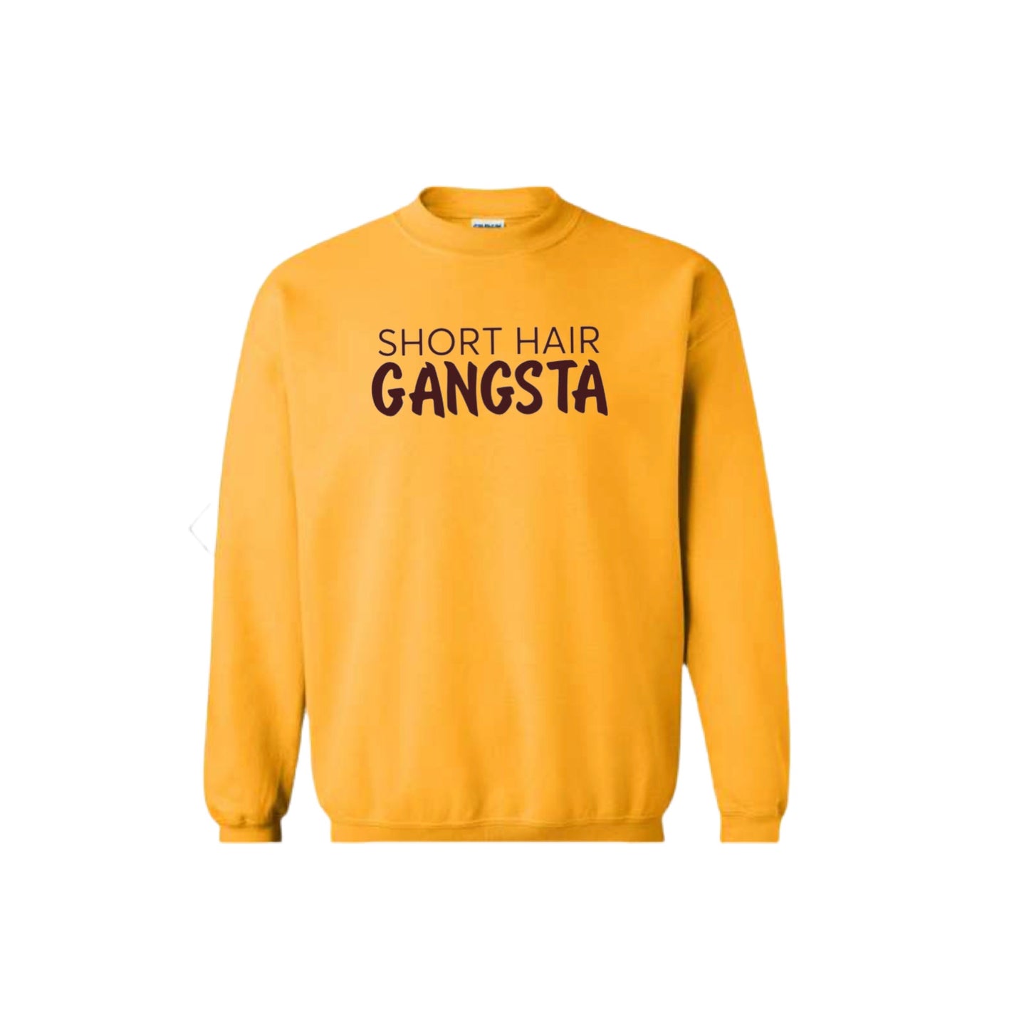 Short Hair Gangsta (Chocolate Brown) Crewneck