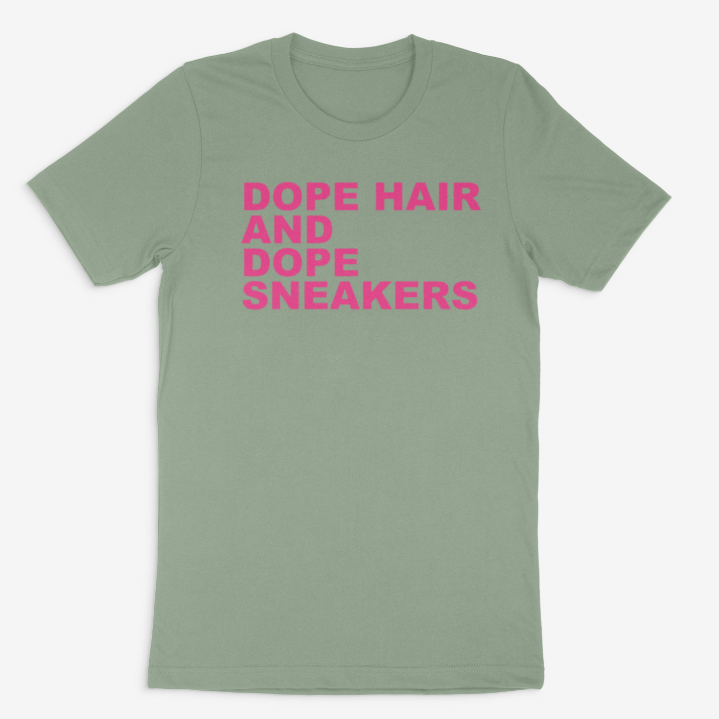 Dope Hair and Dope Sneakers Tee (Pink)