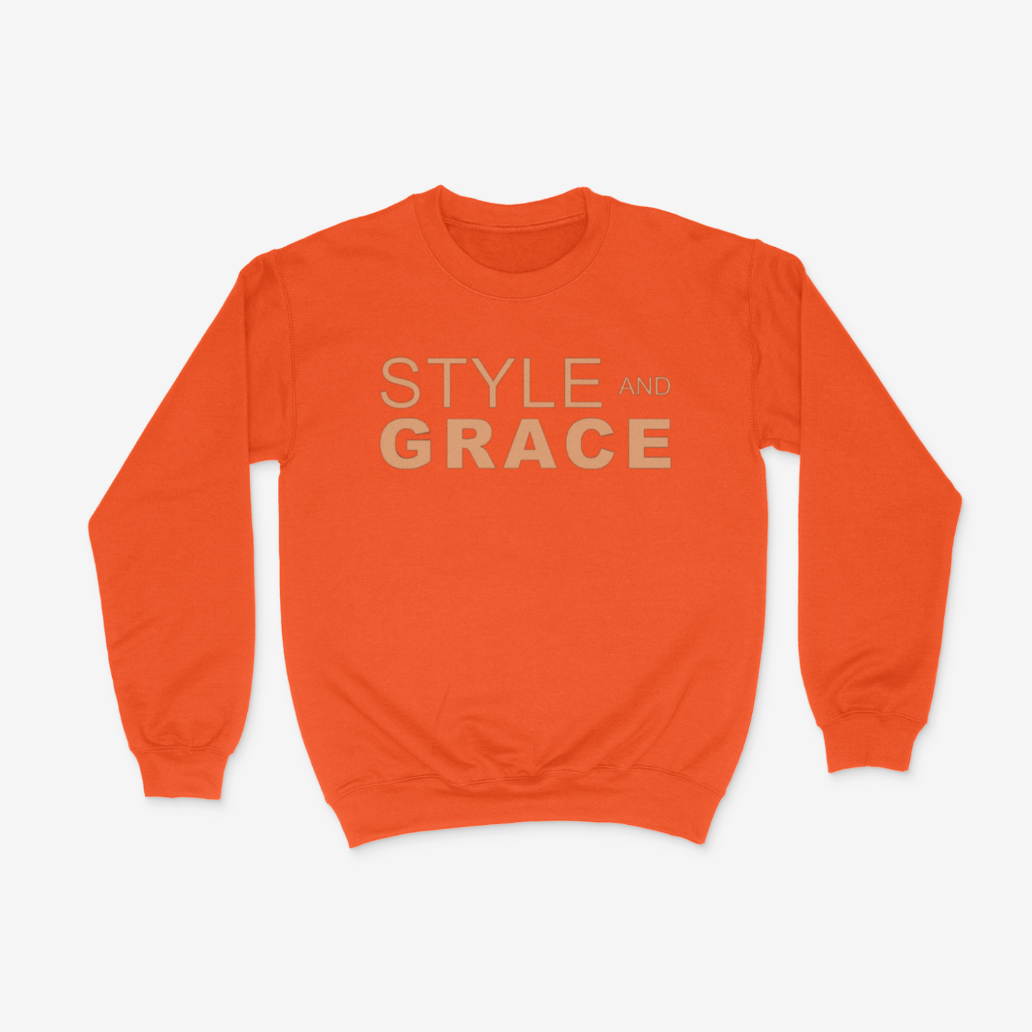 Style & Grace Logo Crewneck (Tan)