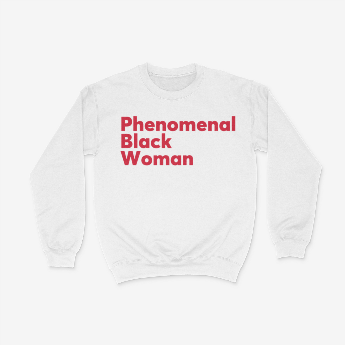 Phenomenal Black Woman Crewneck (Red)