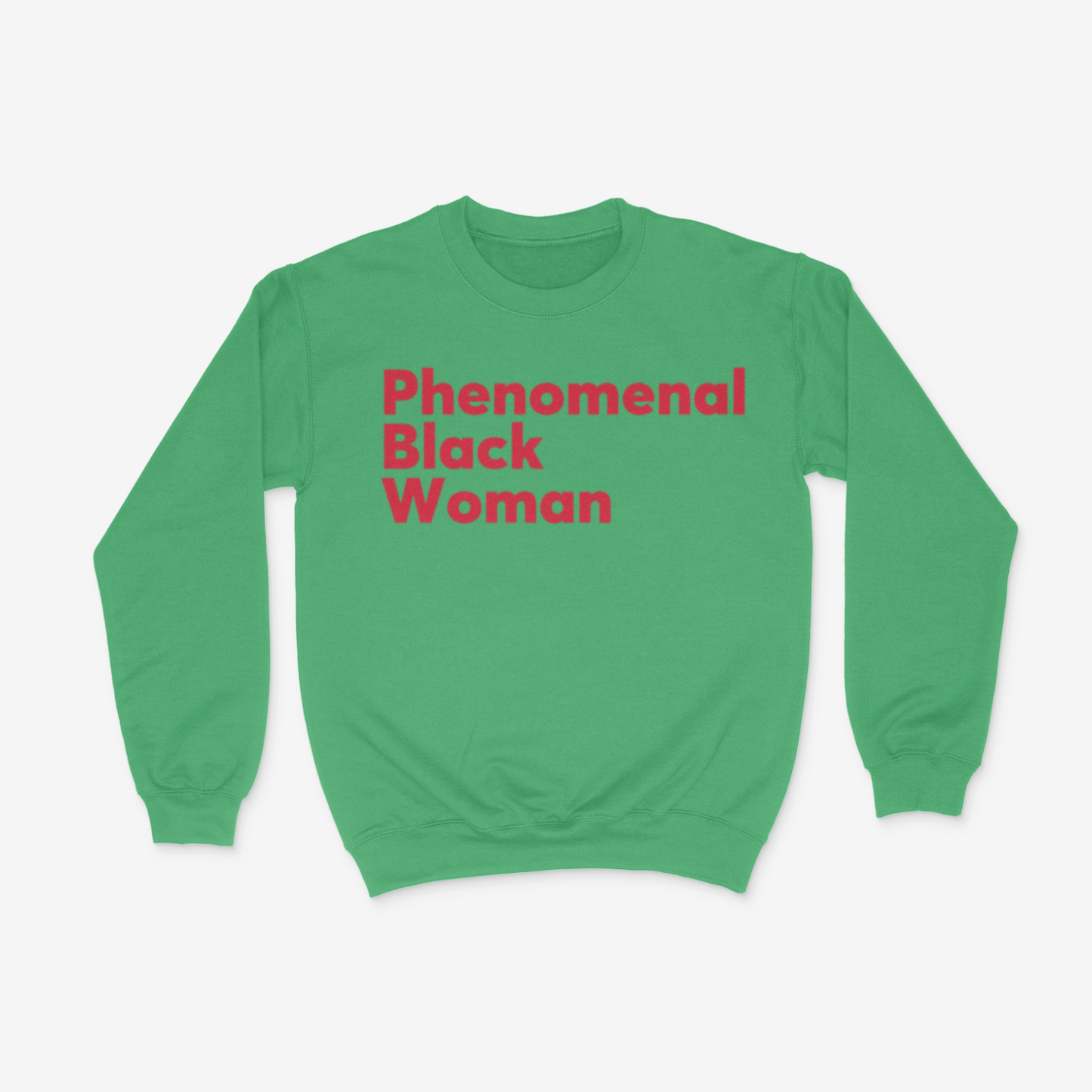 Phenomenal Black Woman Crewneck (Red)
