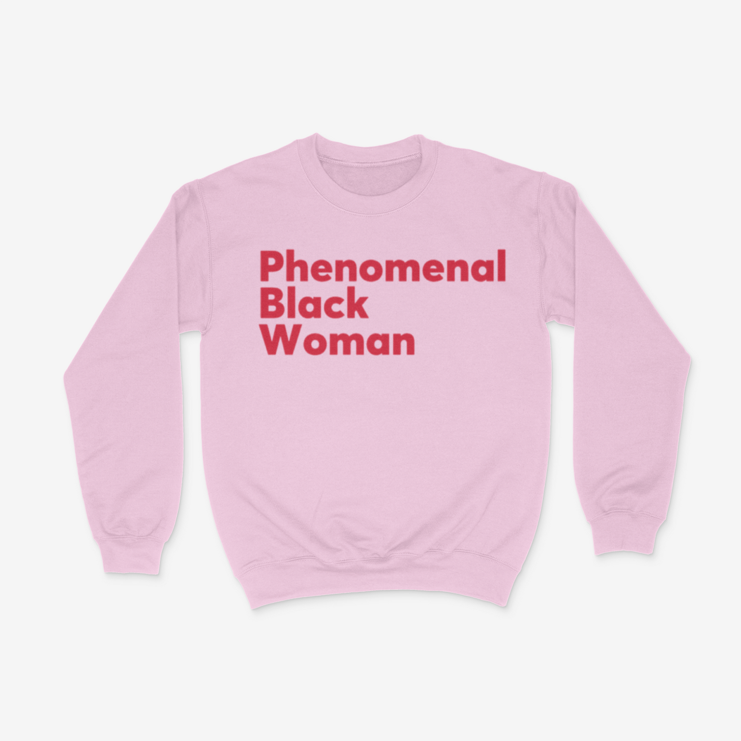 Phenomenal Black Woman Crewneck (Red)