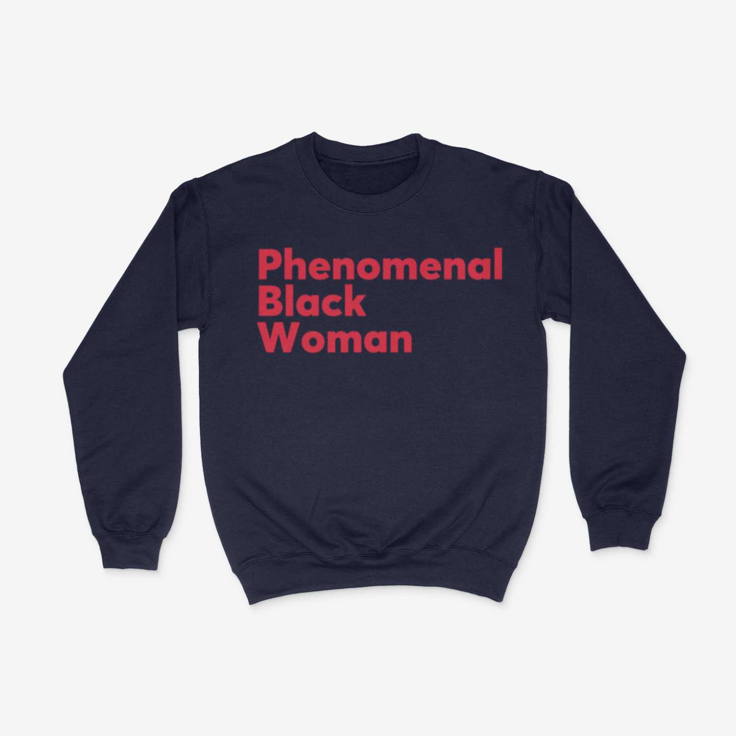 Phenomenal Black Woman Crewneck (Red)