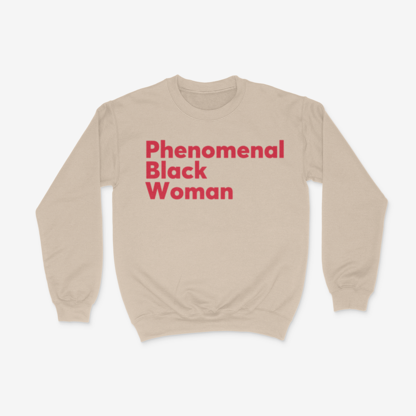 Phenomenal Black Woman Crewneck (Red)