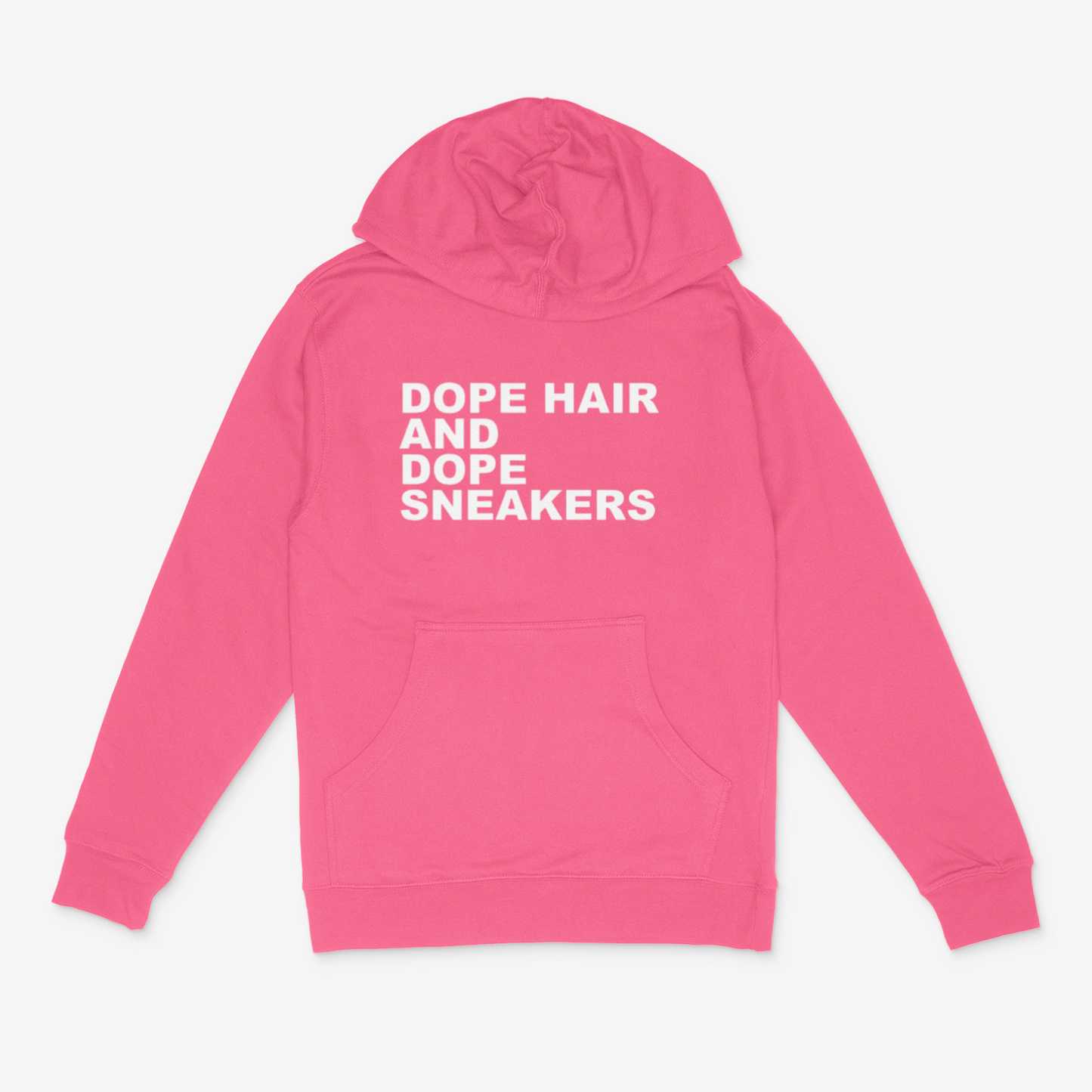 Dope Hair and Dope Sneakers Hoodie (White)
