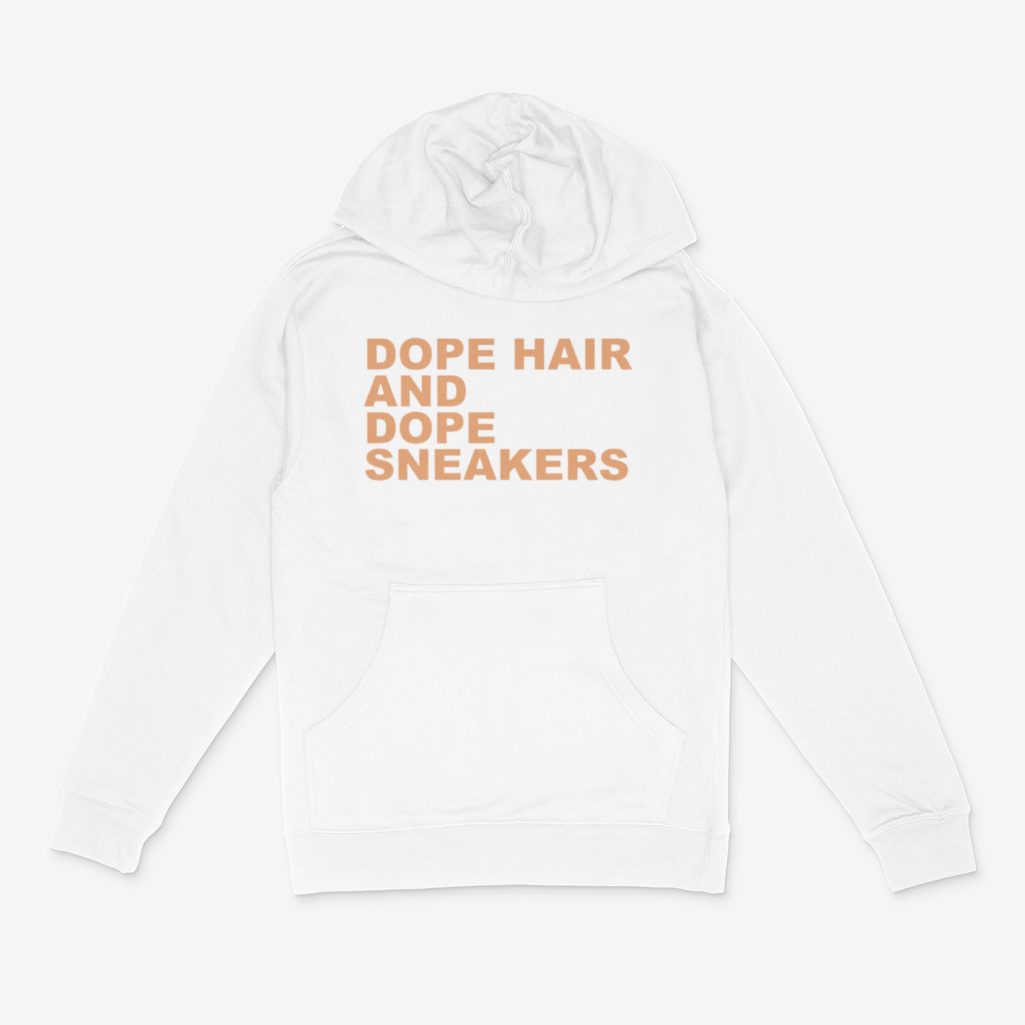 Dope Hair and Dope Sneakers Hoodie( Tan)