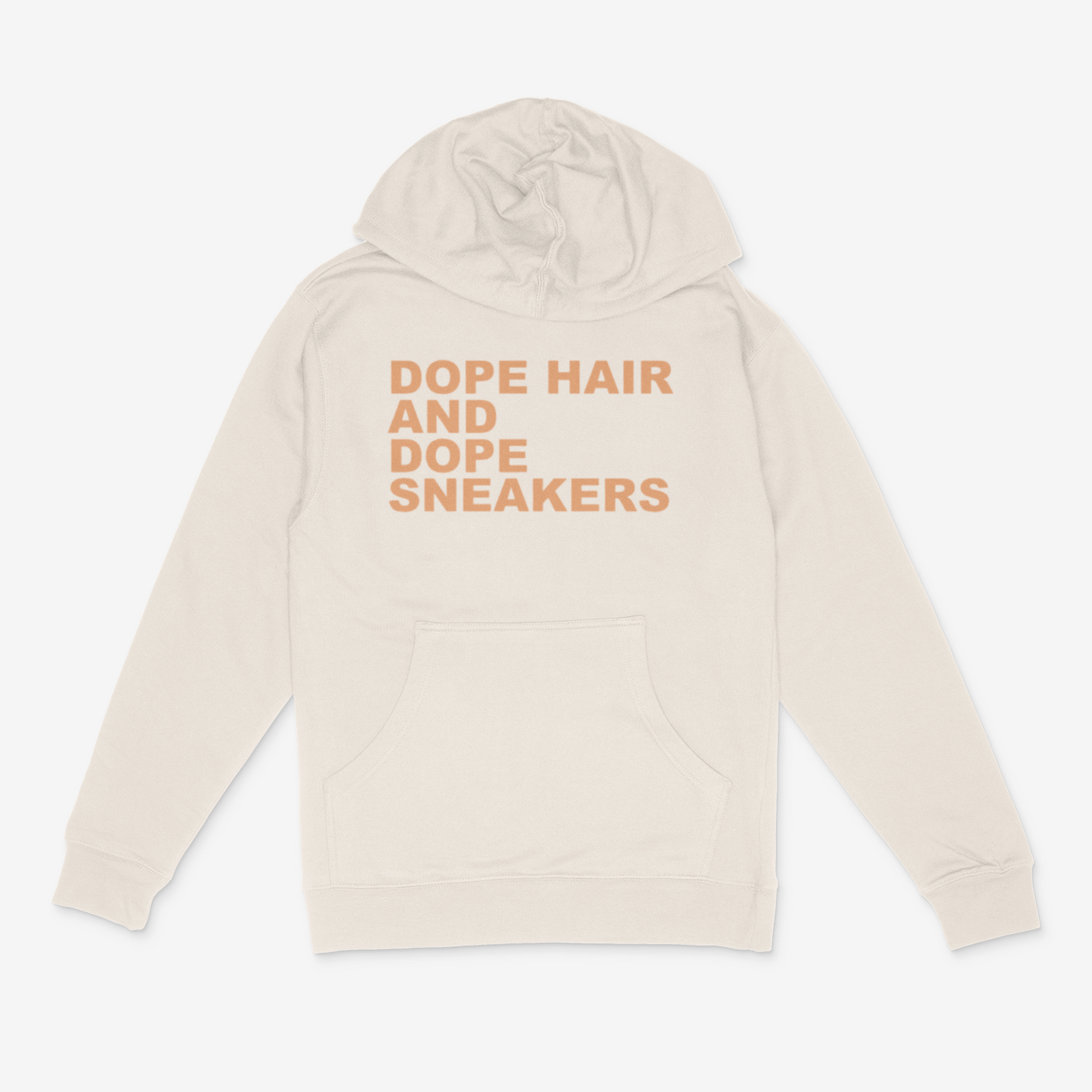 Dope Hair and Dope Sneakers Hoodie( Tan)