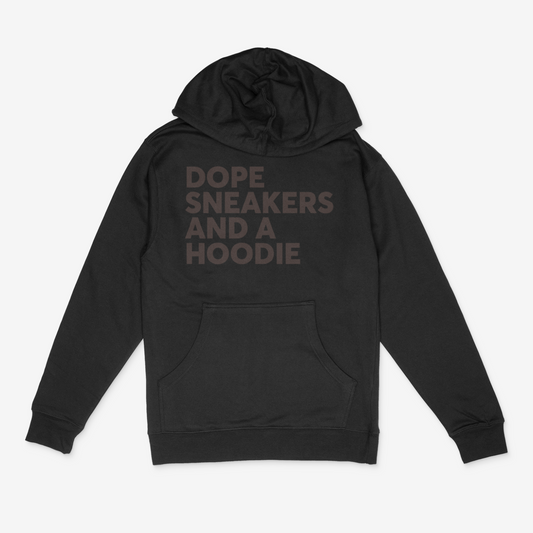 Dope Sneakers and A Hoodie (Chocolate Brown)