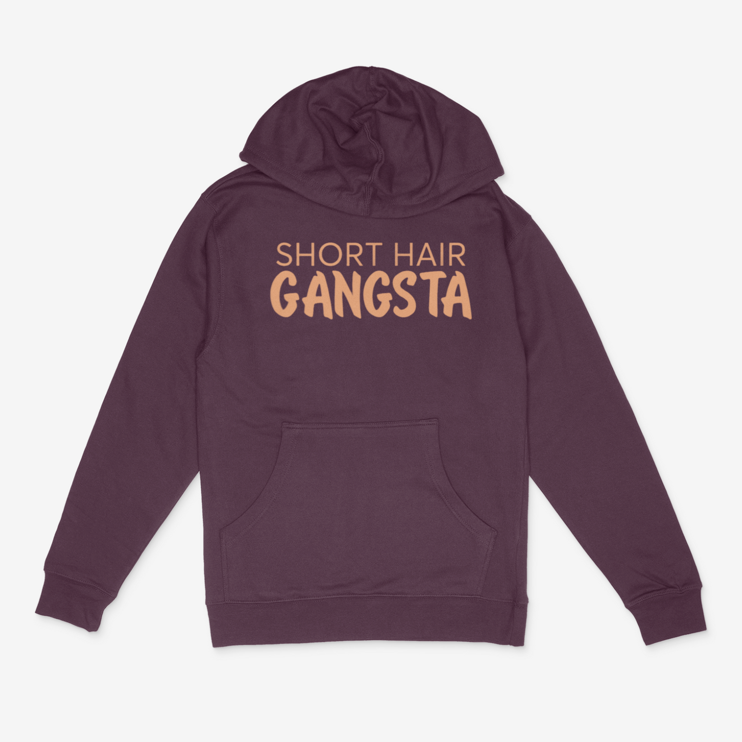 Short Hair Gangsta Hoodie (Tan)