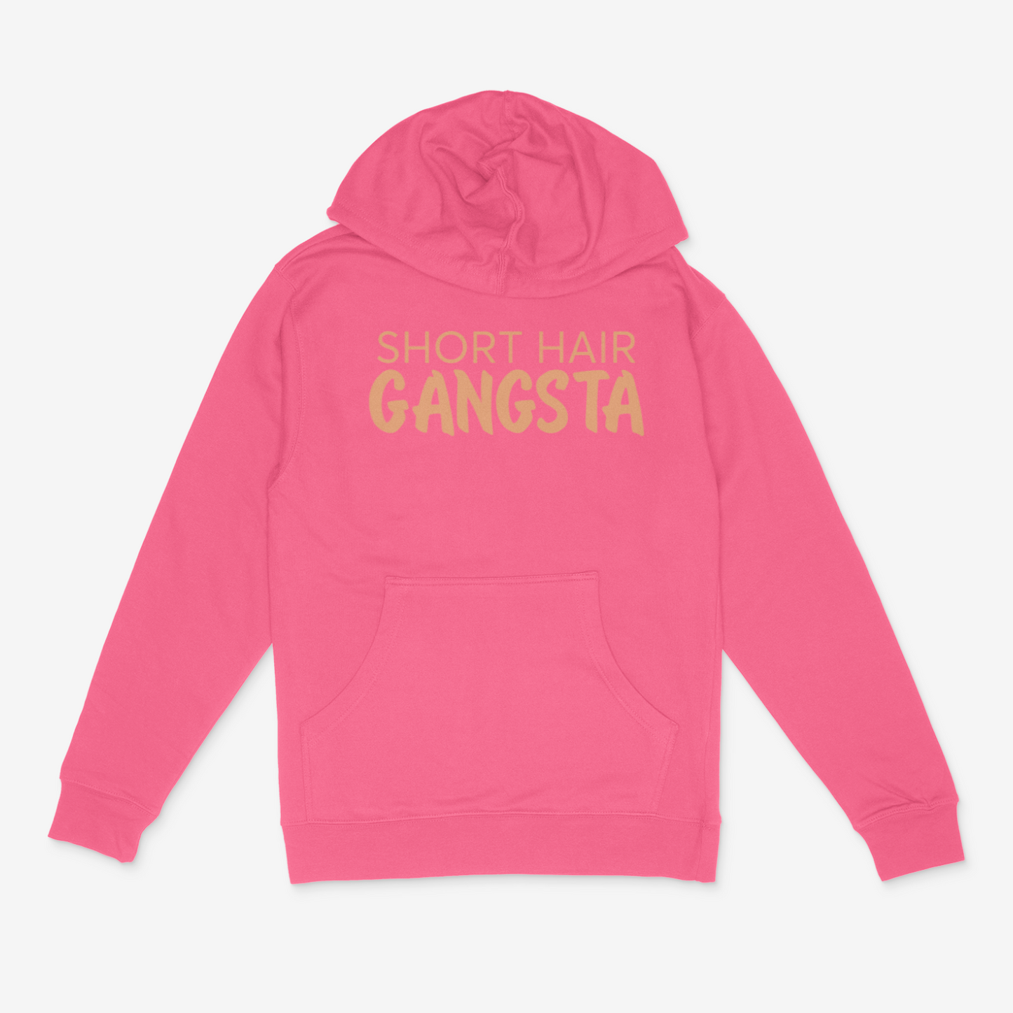 Short Hair Gangsta Hoodie (Tan)