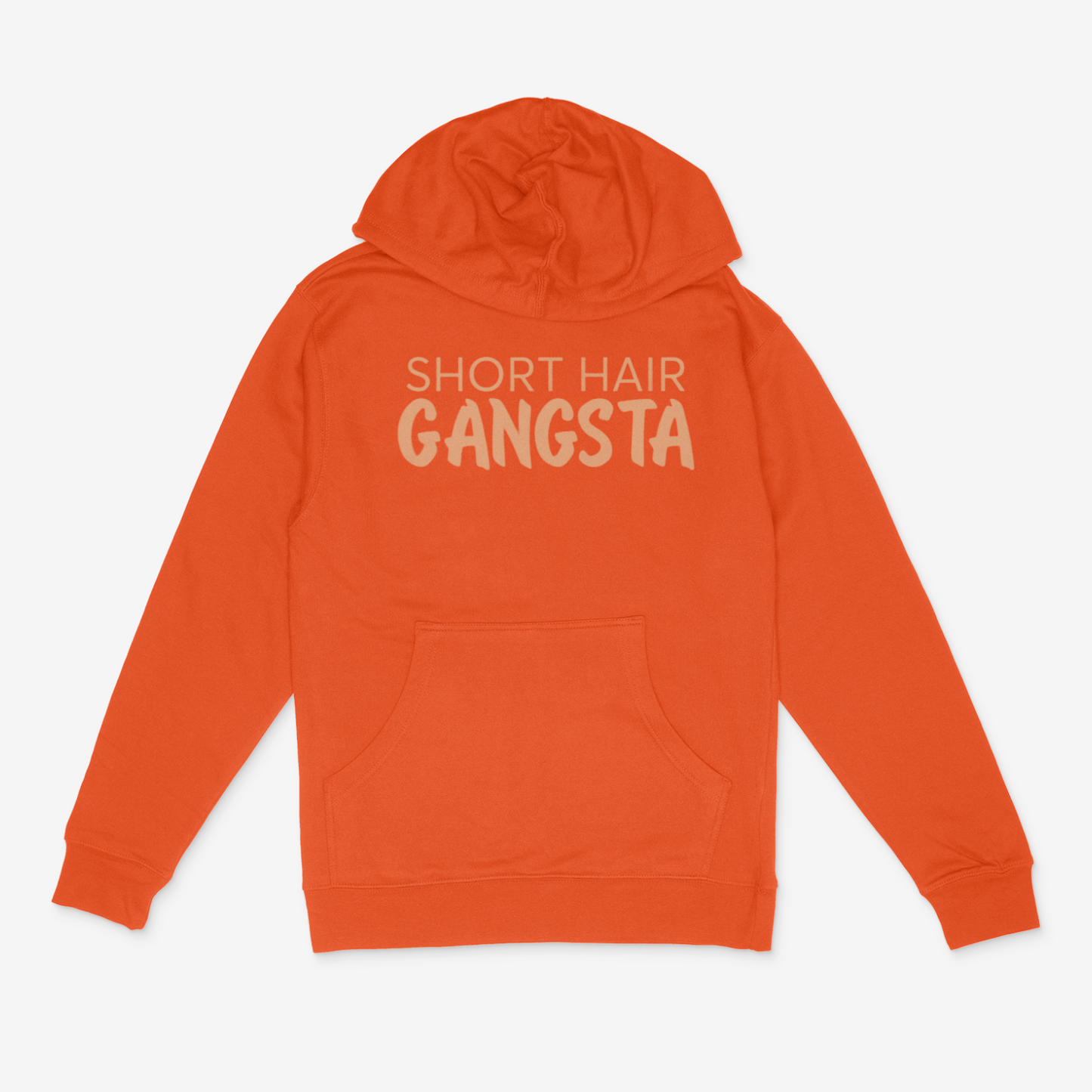 Short Hair Gangsta Hoodie (Tan)