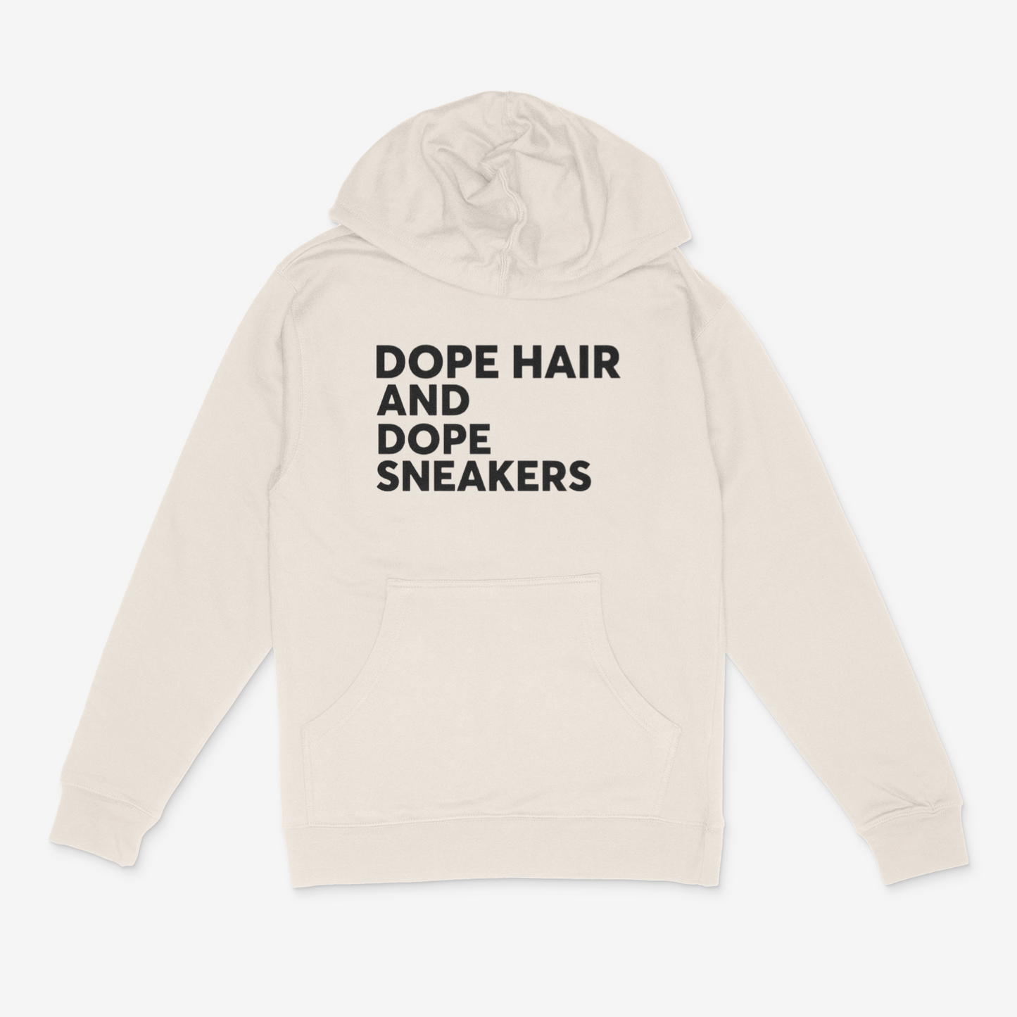 Dope Hair and Dope Sneakers Hoodie (Black)