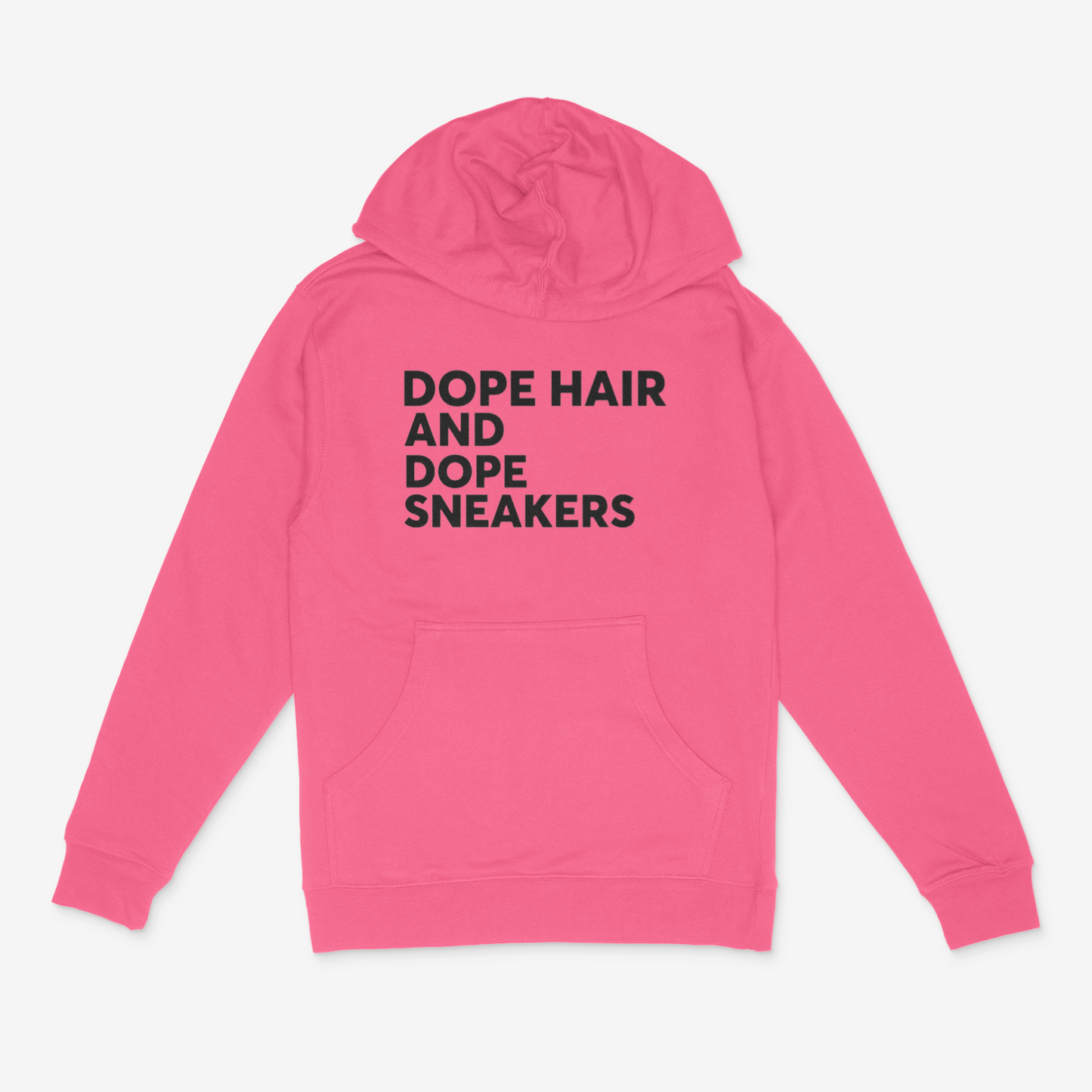 Dope Hair and Dope Sneakers Hoodie (Black)