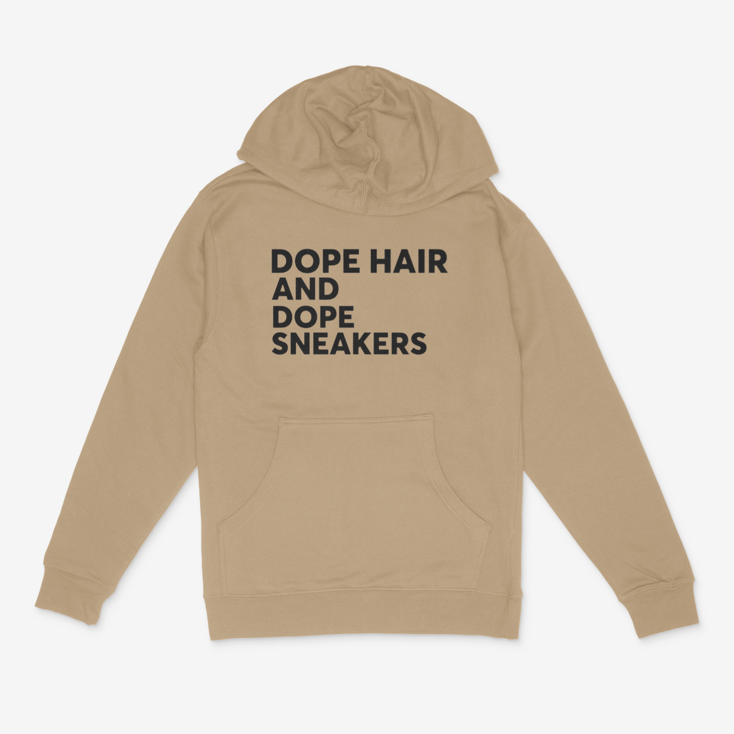 Dope Hair and Dope Sneakers Hoodie (Black)