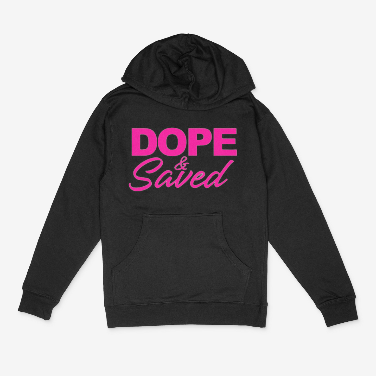 Dope and Saved Hoodie (Pink)