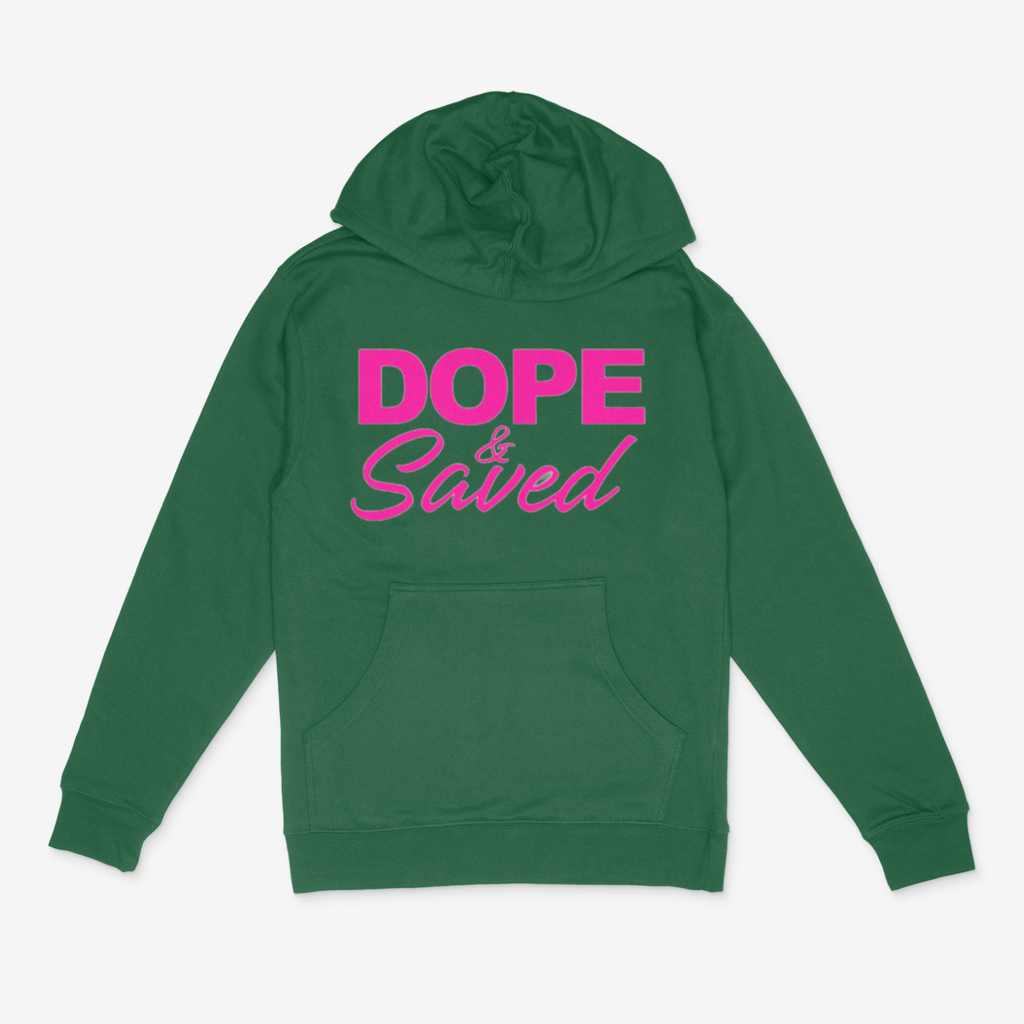 Dope and Saved Hoodie (Pink)