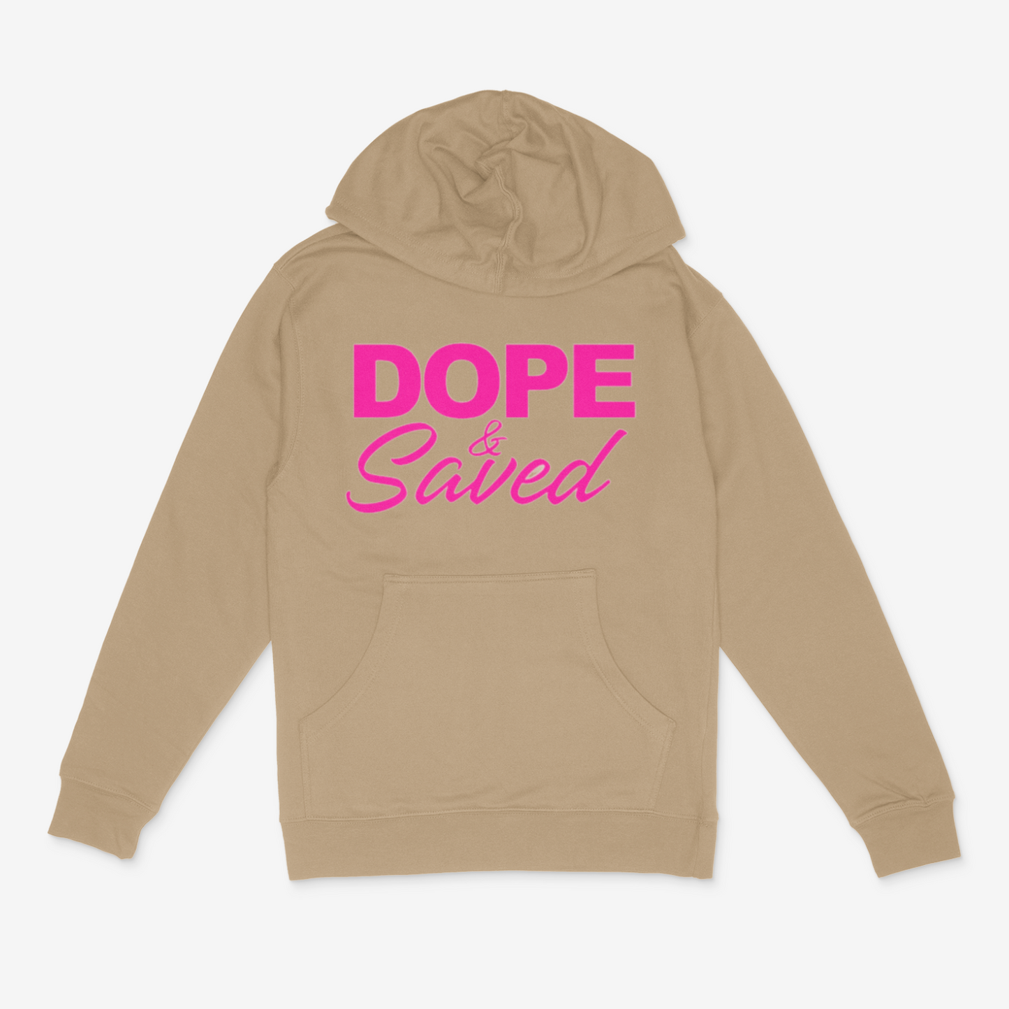 Dope and Saved Hoodie (Pink)